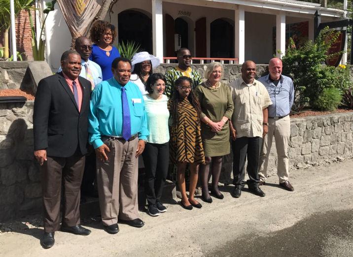 De eiland- en bestuursraad van Sint Eustatius.