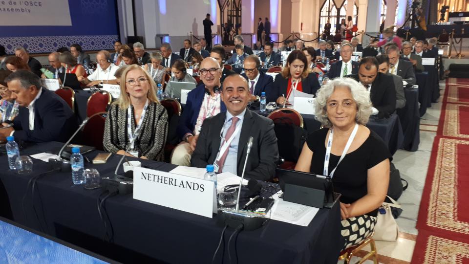 Leden van de Nederlandse delegatie naar de OVSE PA in Marrakesh, oktober 2019