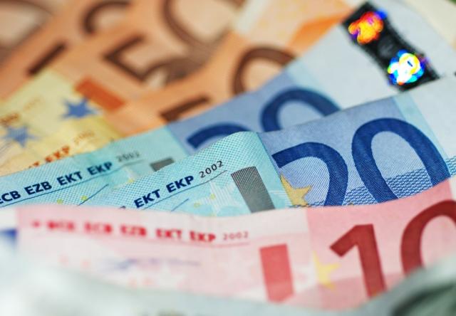 Eurobiljetten van 50 euro, 20 euro en 10 euro